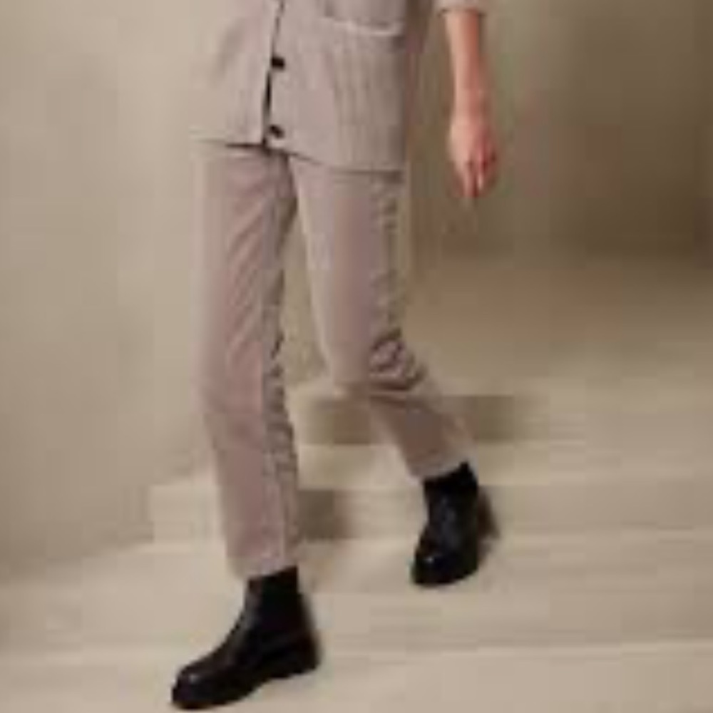 Banana Republic Petite Corduroy Straight Leg Pants